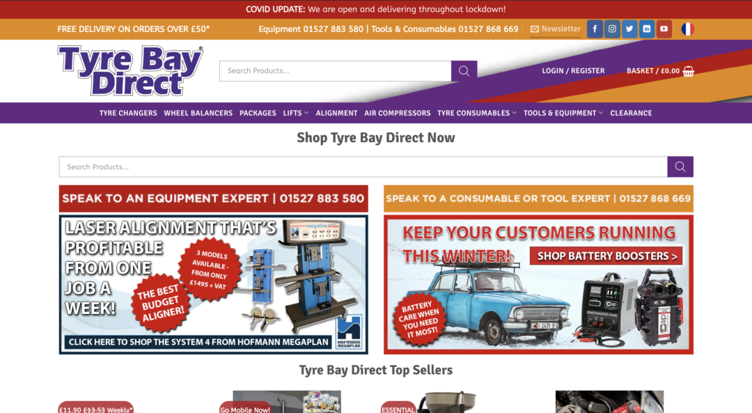 Tyre Bay Direct Homepage